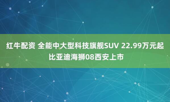 红牛配资 全能中大型科技旗舰SUV 22.99万元起 比亚迪海狮08西安上市